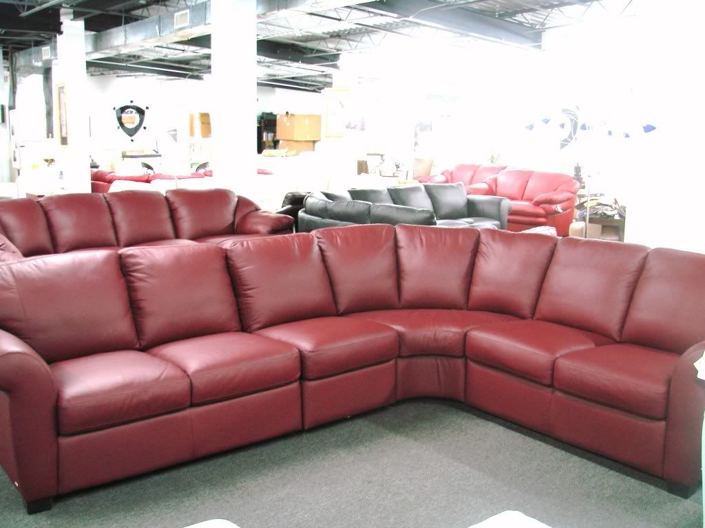 Summer Sale Natuzzi Editions Leather Red Sectional A121 Photo by Interior_Concepts Photobucket